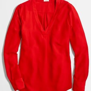 J.Crew Red Flowy Blouse. Must Bundle